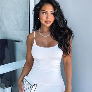 Fashion Nova Ajay Maxi Dress in Ivory (Brand New With Tag)